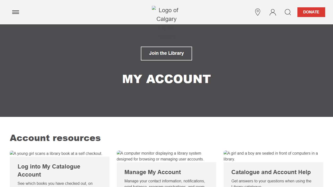 My Account Calgary Public Library